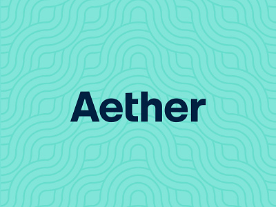 Aether Logotype brand branding logo logotype minimal modern type typeface typography