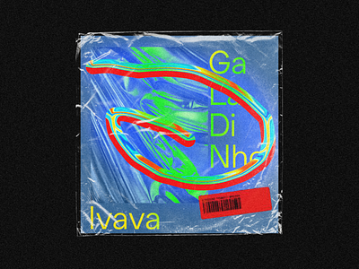 galadinha art art direction brutalism cover cover art cover design design digital art gradient design grafic design noise plastic bag texture typography