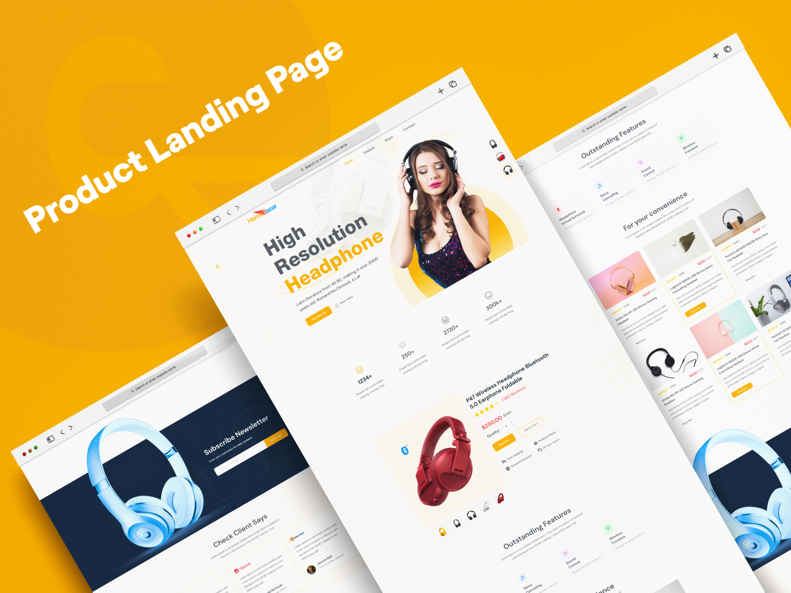 Product Landing Page Design by Md Yusuf Ali on Dribbble