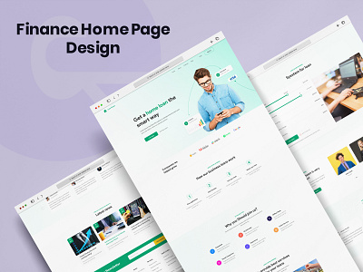 Finance Home Page Design