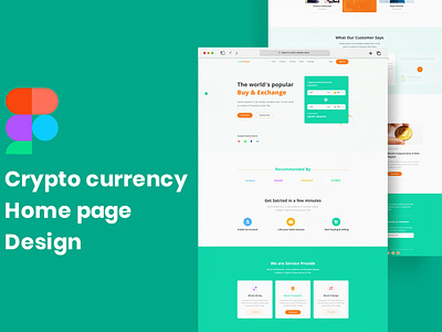 Crypto Currency Home Page Design