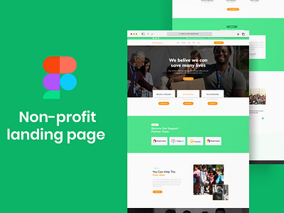 Non-profit landing page