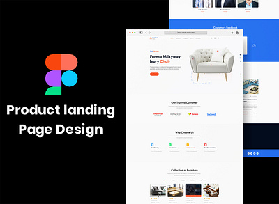 Furniture Product Landing page app design furniture product landing page home page design landing page design landingpagedesign ui website design