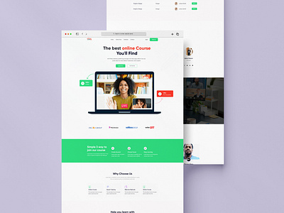 Online Course Landing Page Design 