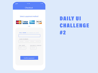 Credit Card Checkout #DailyUI