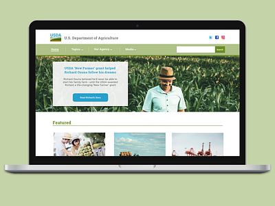 DoA agriculture doa farming figma mockups web design