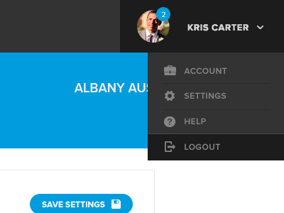 Application UI by Kris Carter on Dribbble