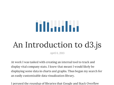 D3.js article blog charts d3 d3.js data data vis graphs js post visualizations
