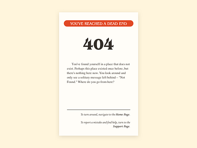 Daily UI #008 – Choose Your Own 404 page 🏰 404 adventure choose cyoa own page your