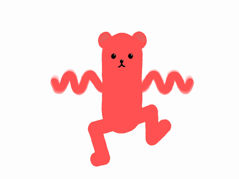 Bouncing Bear animation character design illustration motion graphics