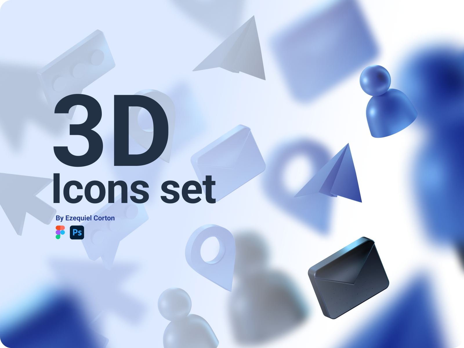 3D Icons set by Ezequiel Corton on Dribbble