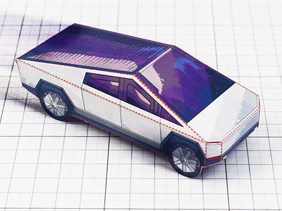 FREE Tesla Cybertruck - Paper Toy
