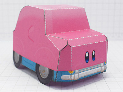 Mouthful Mode Kirby - Paper Toy