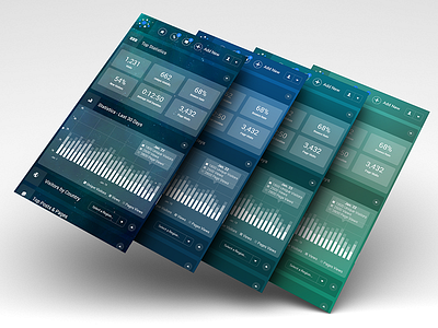 4 Dashboard Screens Shot designer platform live beta transparent layers transparent ui user interface