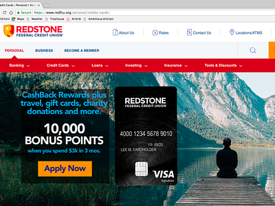 Redstone Federal Credit Union - Meditation design graphic design product design ui