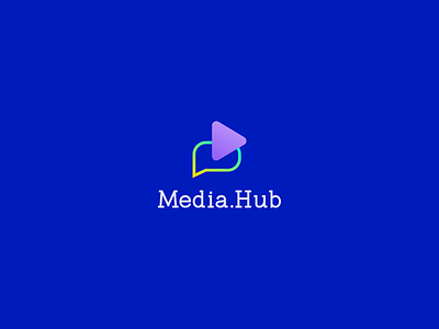 Media.Hub Logo and Branding brand brand identity branding creative design develope flat icon illustration line lineart logo logo mark minimalist logo modern modern logo print simple vector logo