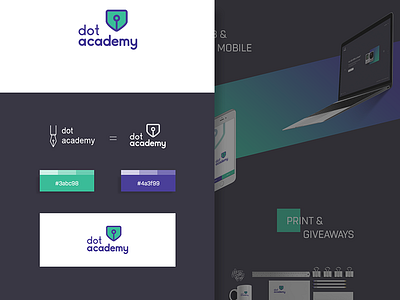 Dotacademy Brand Identity academy academy logo behance branding dot academy identity illustration logo logo design presentation