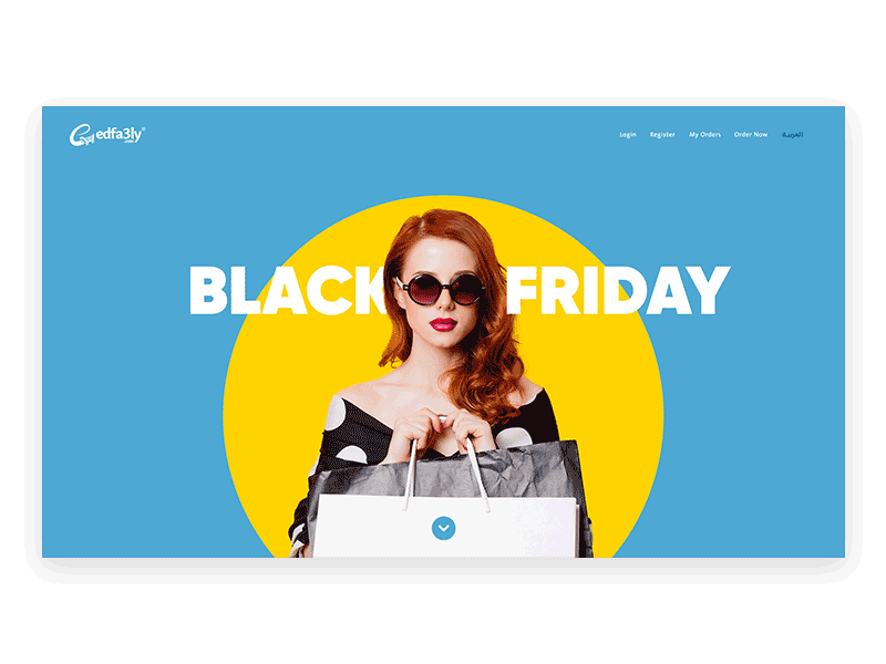 edfa3ly Black Friday black blackfriday branding design friday header header design landing page ui ux web web header