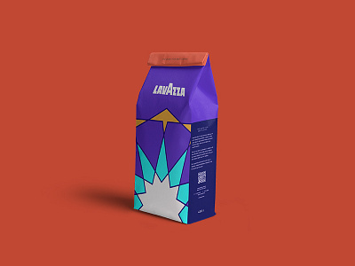 Lavazza Coffee Package Design branding design geometric identity illustration illustrator pack design package package design pattern