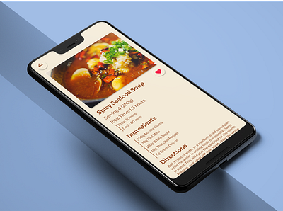 04 Recipe Page application design recipe recipe app ui visual design