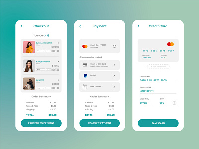 #DailyUI Day 2 - Credit Card Checkout
