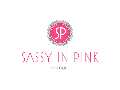Sassy in Pink Logo logo