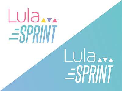 Lula Sprint Logo colors gradient illustration logo logotype lularoe