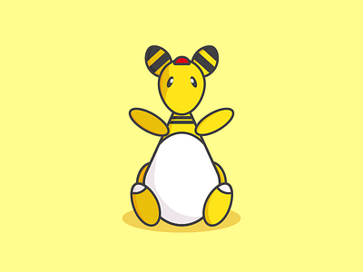 Ampharos cartoon character cute fun gameboy gaming illustration illustrator nintendo pokemon trend trending