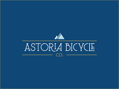 Astoria Bicycle Co. Logo affinity designer brand branding design flat identity illustration logo trending vector