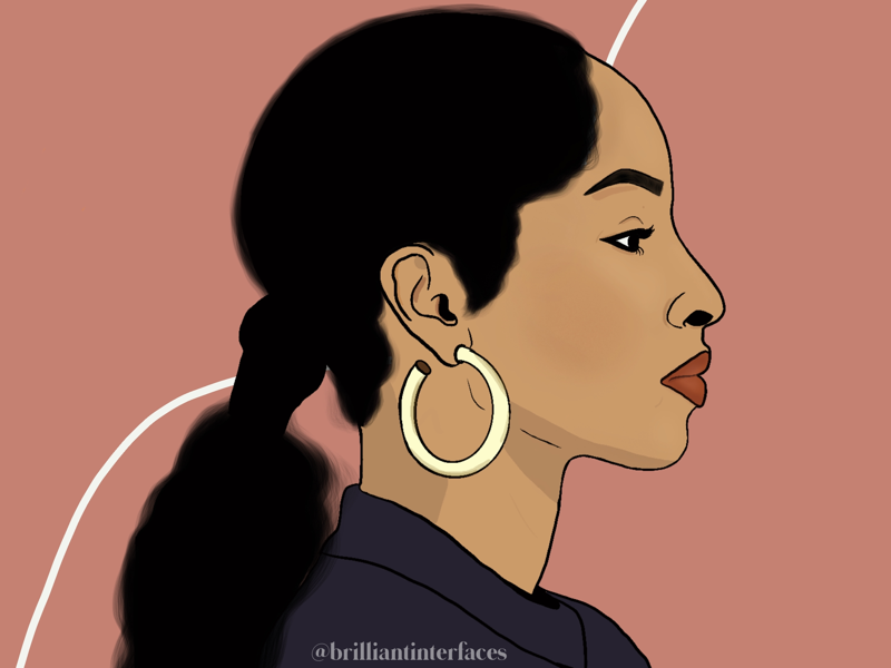 Sade procreate illustration black art apple pencil ipad pro illustration procreate sade