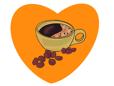 For The Love of Coffee coffee illustration illustrator procreate