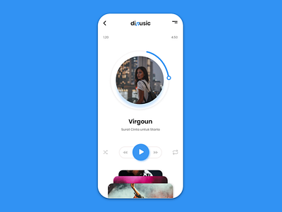 diMusic - Music app design