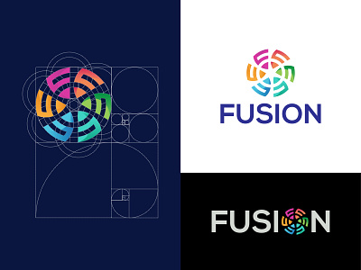 fushion branding logo logo design logomnark