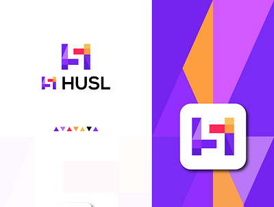 husl app logo branding logodesign