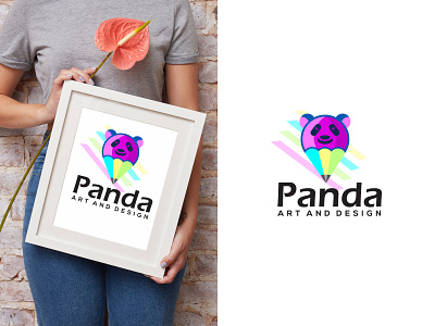 panda art and design logo panda panda logo