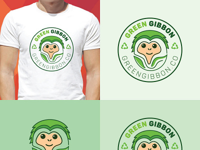 Green Gibbon branding graphic design logo