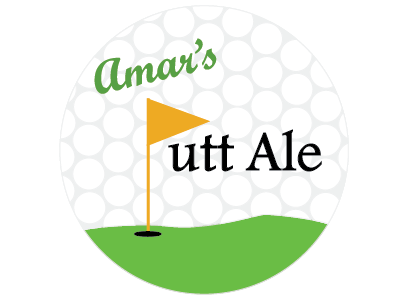 Golf-Themed Microbrew Label beer labels golf microbrew