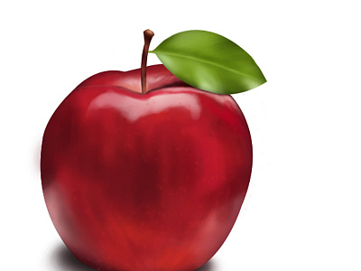 Digital Paint Apple apple digi art digital painting dp illustraion