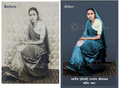 B/w to colour conversion of a old photo black and white to colour color correction photoshop