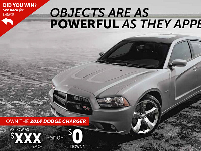 Dodge Charger Direct Mail Piece