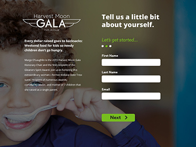 Gleaners Gala Registration gala gleaners homepage web
