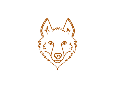 Judepuff design dog husky illustration line line icon wolf