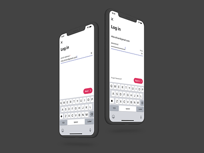 Copper Login Screens crm design iphonex log in mobile mobile app design ui ux design