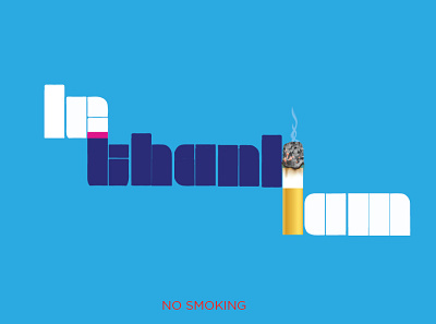 Typography with Cigarette cigarette design typography typography art