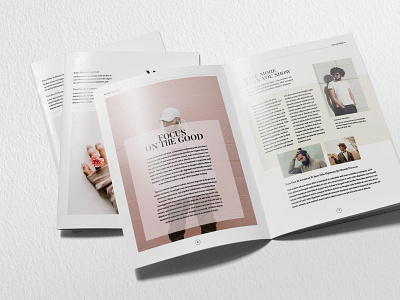 Feminine Newsletter design indesign journalism layout minimalist multipurpose newsletter print simple template universal