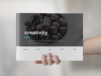 Creativity Brochure brochure design indesign layout minimalist multipurpose print simple template universal