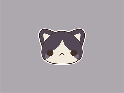 Haru anime art cat chibi cute fanart haru illustration simple vector