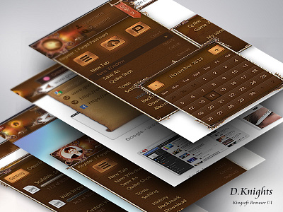 D.Knight Browser UI Kit browser controls game ui interface knight ui kit