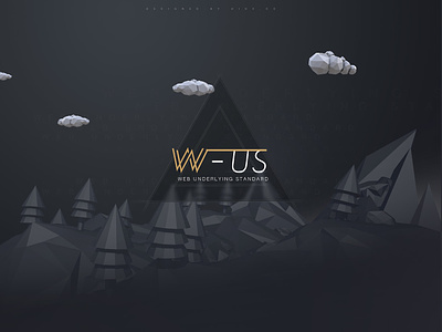 WUS Brand Design 3d black book brand logo poly ui ux web webdesign
