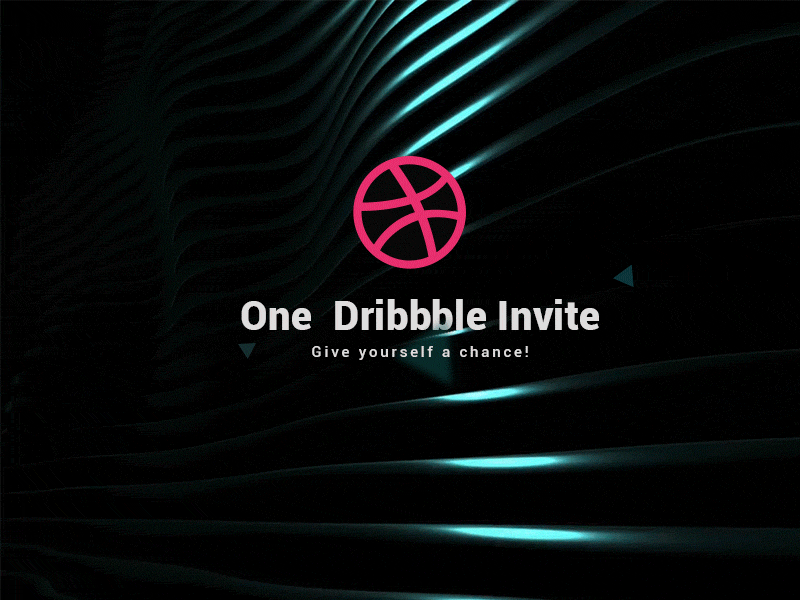 Dribbble invite X1 animate black draft gif interaction invite